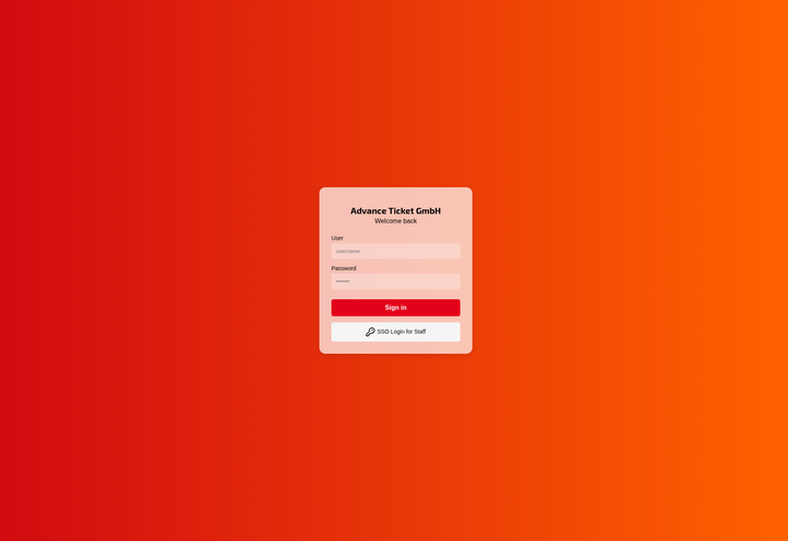 Advance Ticket im neuen Gewand